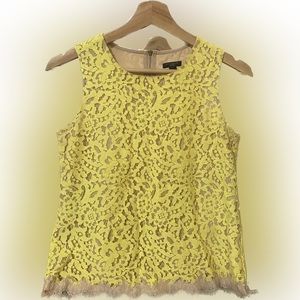 Ann Taylor Citronella Lace Top